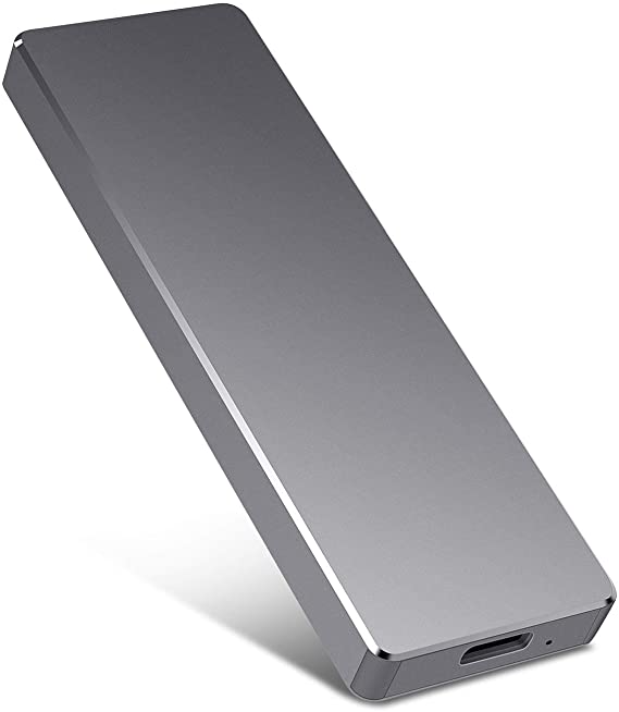 Portable External Hard Drive 1TB 2TB Hard Drive External USB 3.1 Hard Drive Super Fast Type-C USB 3.1 HDD Compatible with Mac, Laptop, PC (2TB, Black)