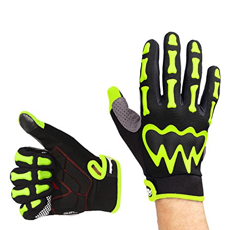 OutdoorMaster Half Finger/Full Finger Breathable Cycling Gloves Bike Gloves Bicycle Gloves Biking Gloves for Men/Women with Shock-absorbing Gel Pad