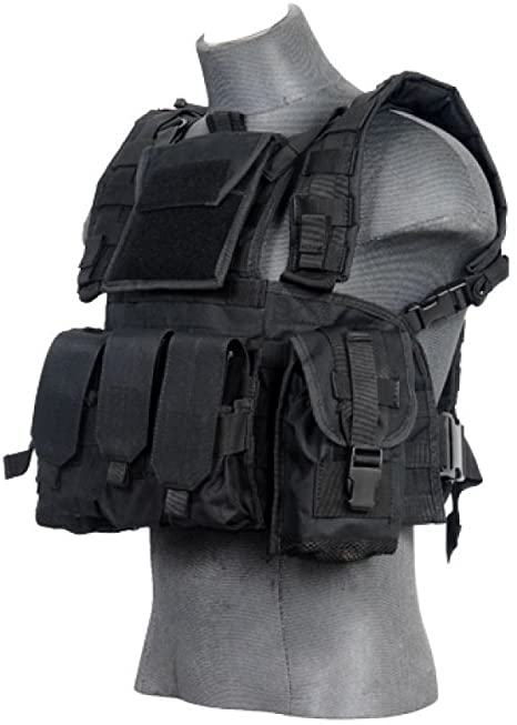 Lancer Tactical CA-781GX Modular Chest Rig Tactical Gear - BLK