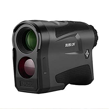 BOBLOV LF600AG 650Yards Slope Golf Rangefinder with Pinsensor 6X Magnification Support Vibration and USB Charging Flag Lock Distance Speed Measurement Range Finder (Black)