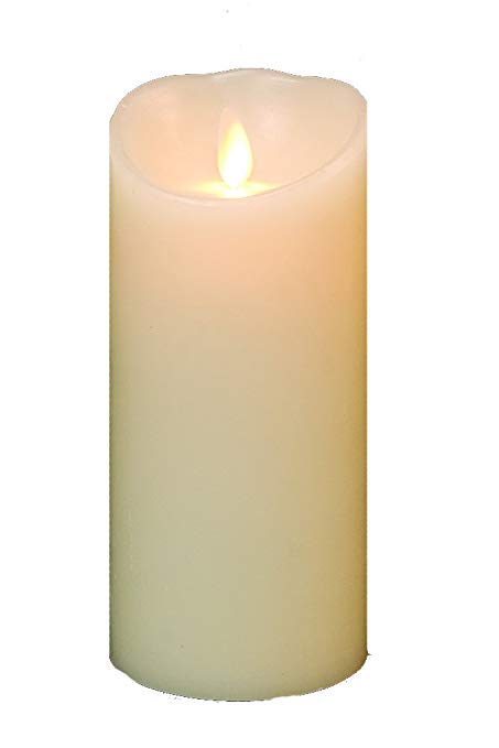 Luminara Flameless Candle: Vanilla Scented Moving Flame Candle with Timer (6" Ivory)