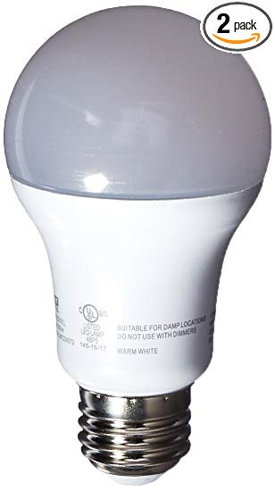 Feit A1600/830/10KLED/2 100W Equivalent A19 Non Dimmable 10 Year LED