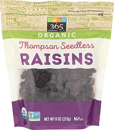 365 Everyday Value, Organic Raisins, Thompson Seedless, 8 oz