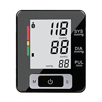 Fam-health Portable Wrist Blood Pressure Monitor FDA Approved with Large Display, Two User Modes, Adjustable Wrist Cuff,IHB Indicator and 90 Memory Recall [2017 NEW VERSION] (Black)