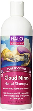 Halo Cloud Nine Herbal Shampoo for Dogs and Cats, 16oz