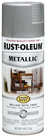 Rust-Oleum 7277830 Stops Rust Metallic Spray, 11-Ounce, Matte Nickel