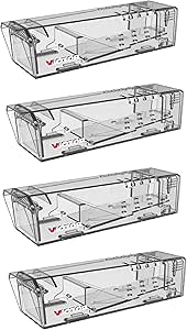 Victor M337SR-4 Live Catch Humane Mouse Trap - 4 Traps