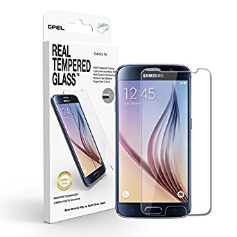 Samsung Galaxy S6 [HD CLEAR] Glass Screen Protector GPEL Japanese Nippon Asahi Real Tempered Glass, SHIPS WITHIN 12 HOURS, 100% Replacement Guarantee, Premium Quality Glass - #1 Best Seller in Korea