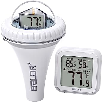 BALDR Pool Thermometer Wireless, Digital Pool Thermometer Floating Easy Read