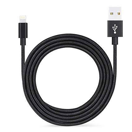 Nylon Braided Lightning Cable, iFlash 1FT Short Charging & Sync Cable for Apple iPhone Xs MAX/XS/XR/X / 8 Plus / 7 Plus 6S 6 Plus 5S SE, iPad Pro Air Mini 2/3/4 9.7" 10.5" 12.9" 2019 2018