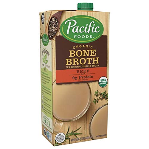 Pacific Foods Organic Beef Bone Broth, 32oz, 12-pack