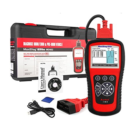 Autel MD802 OBD2/EOBD Scan Tool for Engine, Transmission, ABS, Airbag,EPB,Oil Service Reset