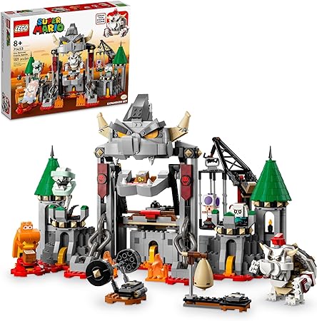 LEGO Super Mario Dry Bowser Castle Battle Expansion Set 71423, Buildable Game with 5 Super Mario Figures, Collectible Set to Add to a Starter Course, Super Mario Gift for Christmas for Kids Ages 8-10