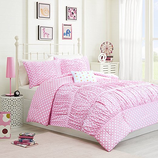 Mizone Lia 3 Piece Comforter Set, Pink, Twin/Twin X-Large