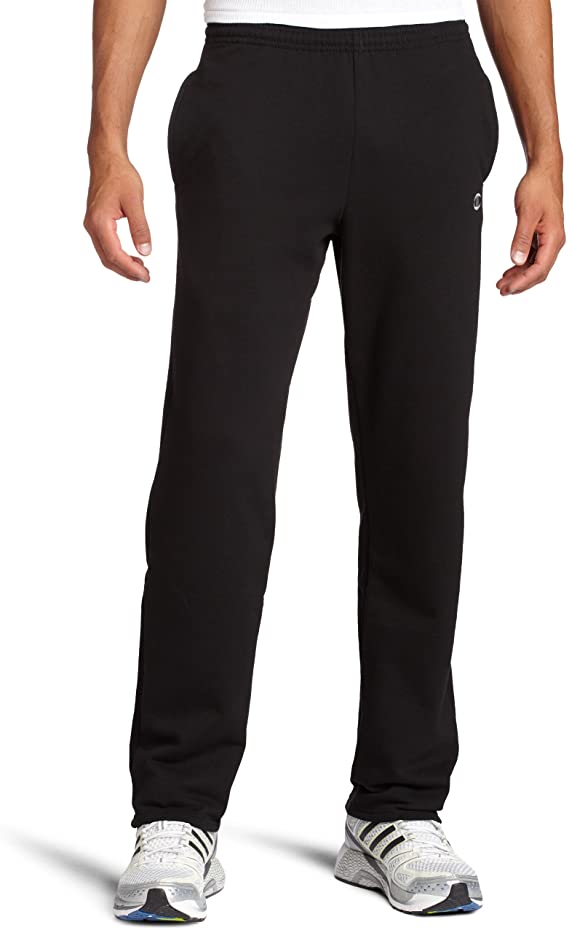 Champion Men's Double Dry Classic Fleece Open Bottom Pant