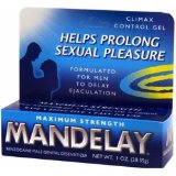 Mandelay Male Genital Desensitizer Maximum Strength Climax Control Gel 1 Oz