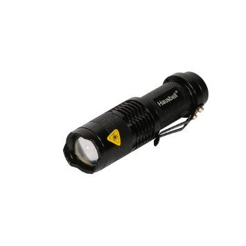 Hausbell 7W Mini LED Flashlight (Black)
