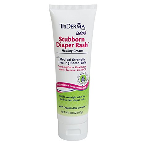 TriDerma® Severe "Stubborn" Diaper Rash Fast Healing Cream™ Helps Relieve & Soothe Mild to Hard-to-Heal Rashes (4 oz)