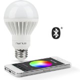 Nyrius Wireless Smart LED Multicolor Light Bulb for Smartphones and Tablets - iOS and Android App Remotely Controls OnOff Schedule and Dimming Function - Bluetooth Energy Efficient Home Automation SB10