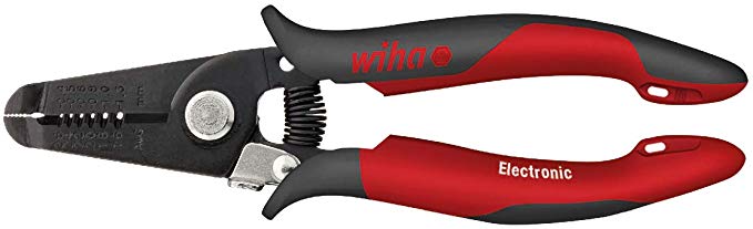 Wiha Z49718003SB" Electronic Wire Stripper, Red/Black, 180 mm