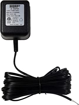 HQRP 18 Volt AC Power Adapter Transformer Compatible with Smart Video Doorbells Nest Hello, Ring, Ring-2, Ring-3, Arlo, Zmodo, Eufy Power Supply, 20ft Cable, Black, ETL Listed