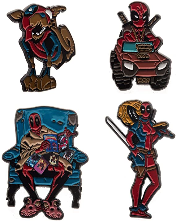 Marvel Deadpool Family Enamel Four Pin Set (Amazon Exclusive)