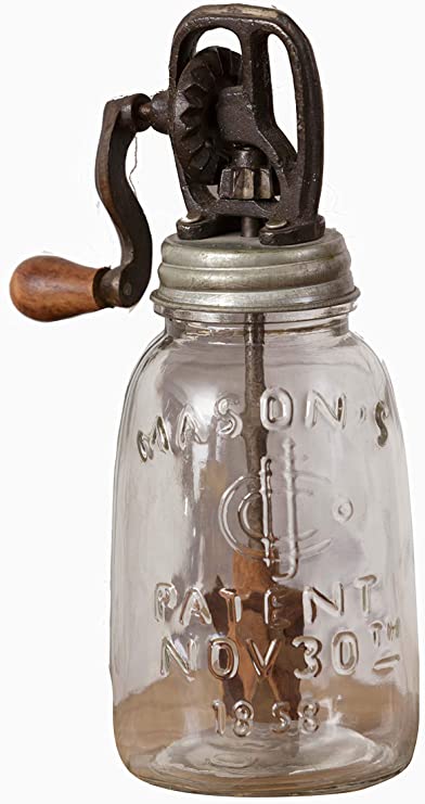 Your Heart's Delight Rounded Butter Churn-Decorative Use Only, Multi