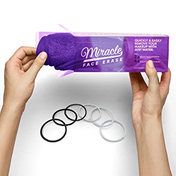 2 Pack Chemical-free Microfiber Makeup Remover Face Cloths (Purple)