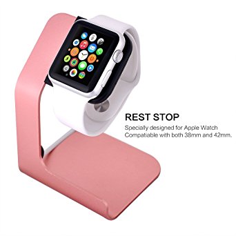 Apple Watch Stand-Tranesca Aluminum Apple watch charging stand for 38mm and 42mm Apple watch-Rose Gold