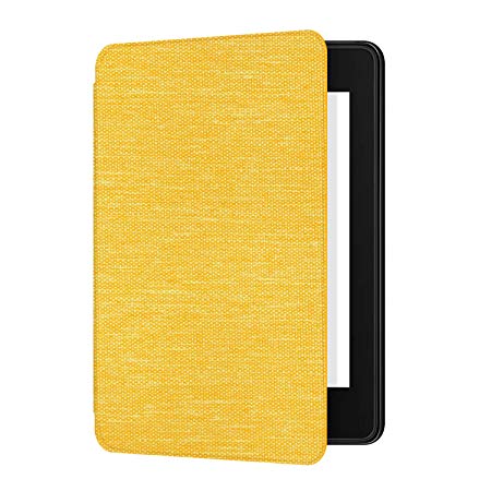 Ayotu Fabric Case for Kindle Paperwhite 2018 - Thinnest&Lightest Smart Cover with Auto Wake/Sleep - Fits Amazon The Latest Kindle Paperwhite(10th Generation-2018),K10 Yellow