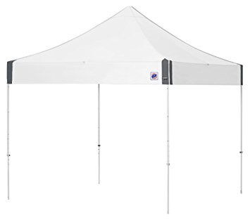 E-Z UP Enterprise Instant Shelter Canopy with White Frame and White Top, 10' x 10'