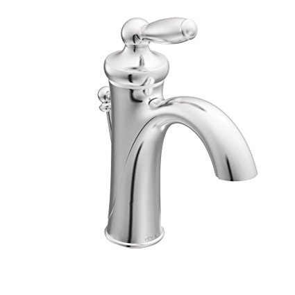 Moen 6600 Brantford One-Handle Low Arc Bathroom Faucet, Chrome