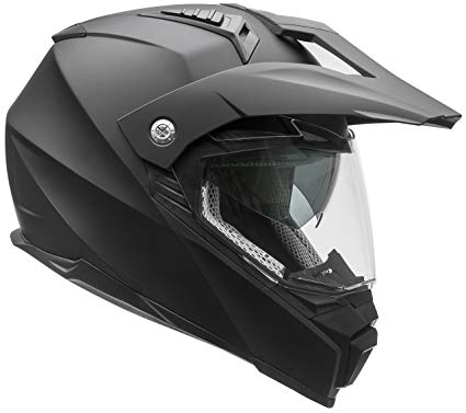 Vega Helmets Cross Tour 2 Dual Sport Helmet with Internal Sun Visor – Full Face Motorcycle Helmet for Motocross ATV MX Enduro Quad, 5 Year Warranty (Matte Black, Medium),