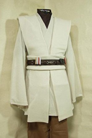 Star Wars Kenobi Jedi TUNIC Hooded Robe Costume Cosplay european adult Male Size