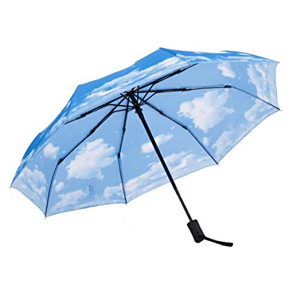 SY Compact Travel Umbrella Windproof Auto Open Close LightWeight Unbreakable Umbrellas