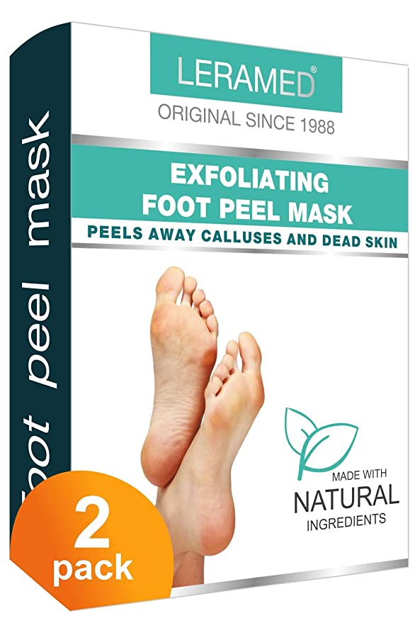 Foot Peel Mask - Foot Mask for Dry Dead Skin, Callus, Repair Rough Heels - Make Your Feet Baby Soft & Get Smooth Silky Skin - Natural Treatment