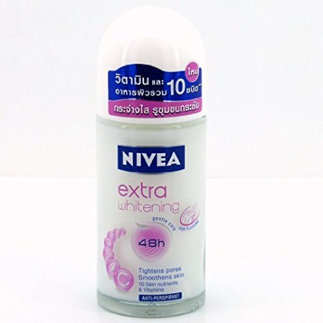 Nivea for Women Extra Whitening Pore Minimizer Antiperspirant Deodorant Roll-On (50ml)