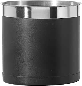 Oggi Steel Holder Utensil Crock, Jumbo, Black - 7'' (7211.3)