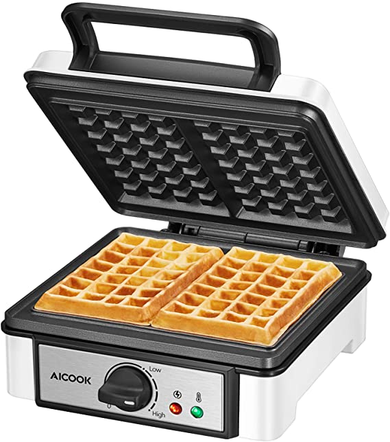 Aicook&nbsp;Belgian&nbsp;Waffle&nbsp;Maker&nbsp;Iron&nbsp;Machine&nbsp;1200W&nbsp;I&nbsp;Non-Stick&nbsp;Coating&nbsp;I&nbsp;Electric&nbsp;I&nbsp;Adjustable&nbsp;Temperature&nbsp;Control&nbsp;I&nbsp;Recipes&nbsp;I&nbsp;Deep&nbsp;Cooking&nbsp;Plates&nbsp;I&nbsp;Indicator&nbsp;Lights&nbsp;I&nbsp;Easy&nbsp;Clean&nbsp;I&nbsp;2-Slice