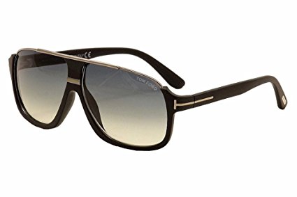 Tom Ford Men's Elliot Sunglasses in Matte Black Gradient Blue FT0335 02W 60