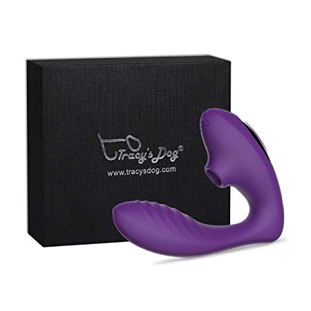 Clitoral Sucking Vibrator, G Spot Clit Dildo Vibrators Waterproof, Rechargeable Clitoris stimulator with 10 Suction & Vibration Patterns Sex Toys for Women (Pink) (purple)