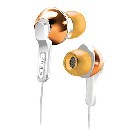 iLuv iEP322ORG City Lights In-Ear Earphones - Ultra Bass - Orange (Discontinued by Manufacturer)