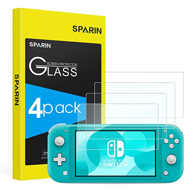 [4 Pack] SPARIN Nintendo Switch Lite Screen Protector, Tempered Glass for Nintendo Switch Lite - Scratch Resistant / High Definition