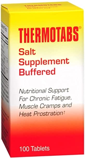 THERMOTABS Salt Supplement Buffered Tablets 100 Tablets (Pack of 12)