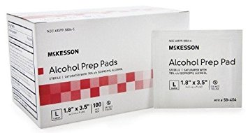 MCK58402700 - Mckesson Brand Alcohol Prep Pad McKesson Isopropyl Alcohol, 70% Individual Packet Large, 3.5 L X 1.7 H Inch Sterile