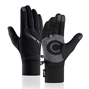 MAJCF Winter Gloves, Double-Layer Thickened Touchscreen Warm Gloves Men & Women