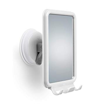 Changing Lifestyles Safe-Er-Grip Shower Mirror With Razor Hooks, White, 1 Count