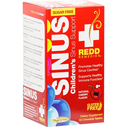 Redd Remedies - Children's Sinus Support, Natural Bronchial and Immune Support, 60 chewable tablets