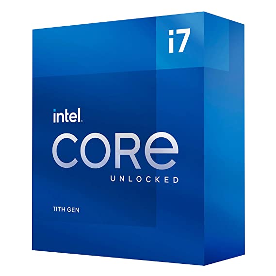 Intel Core i7-11700K LGA1200 Desktop Processor 8, 8 Cores up to 5GHz 16MB Cache with Integrated UHD 750 Graphics