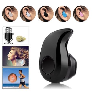 S530 Mini Bluetooth Wireless In-Ear Headphones Headset Stereo Smallest Earphones (BLACK)
